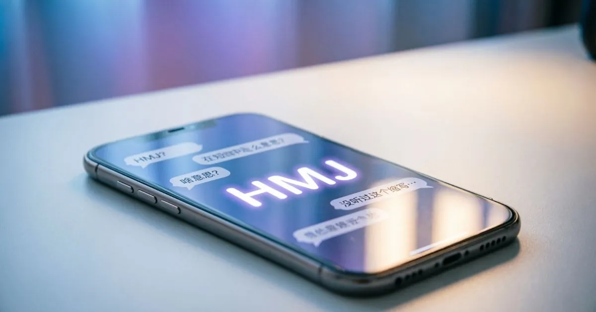 what does hmj mean in text