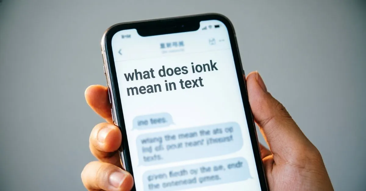 what does ionk mean in text