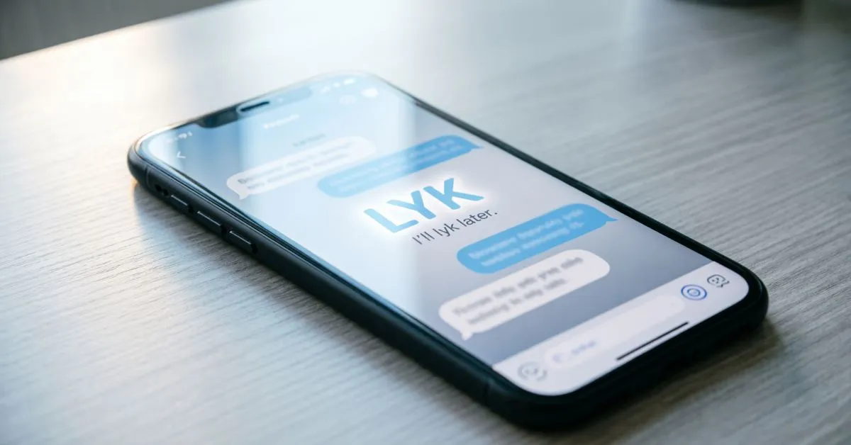 What Does LYK Mean in Text