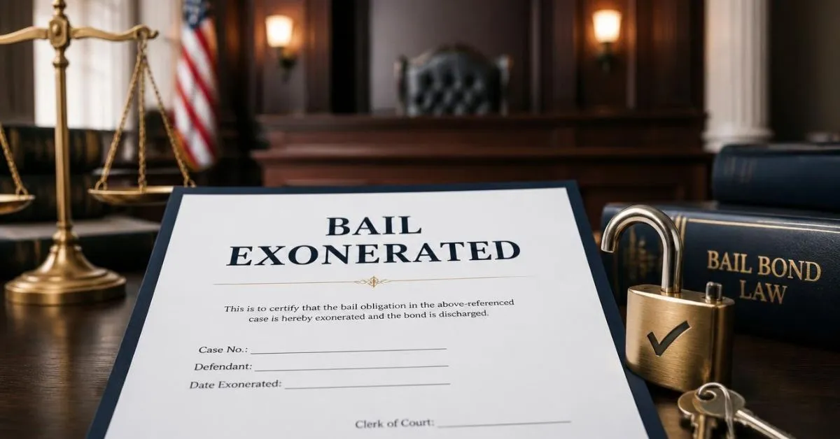 What Does Bail Exonerated Mean