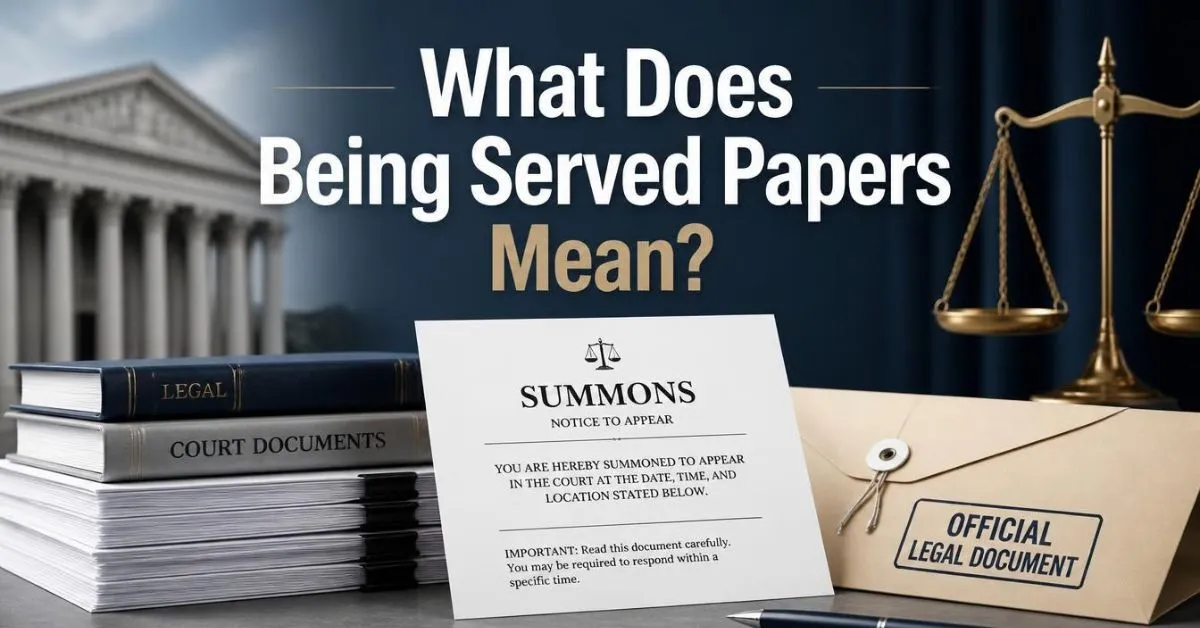 What Does Being Served Papers Mean