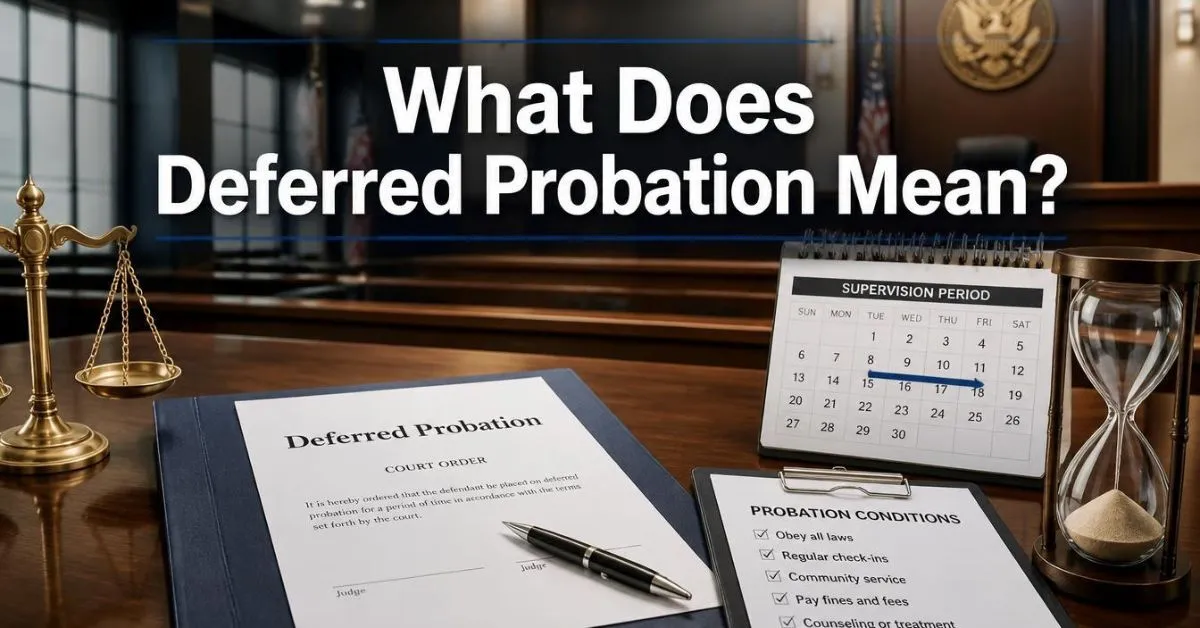 Hat Does Deferred Probation Mean In Court