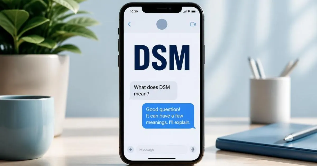 what does dsm mean In texting