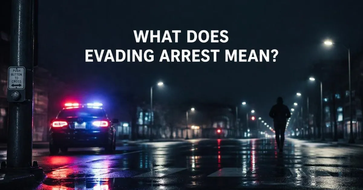 What Does Evading Arrest Mean