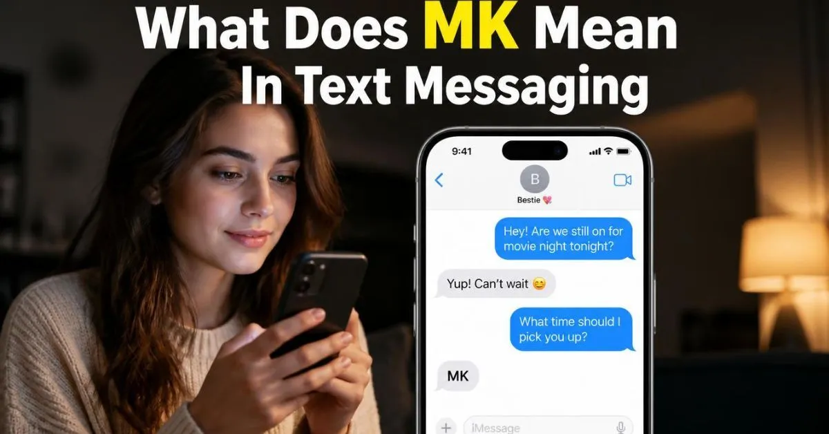 what does mk mean in text messaging