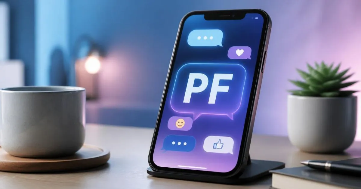 what does pf stand for In texting