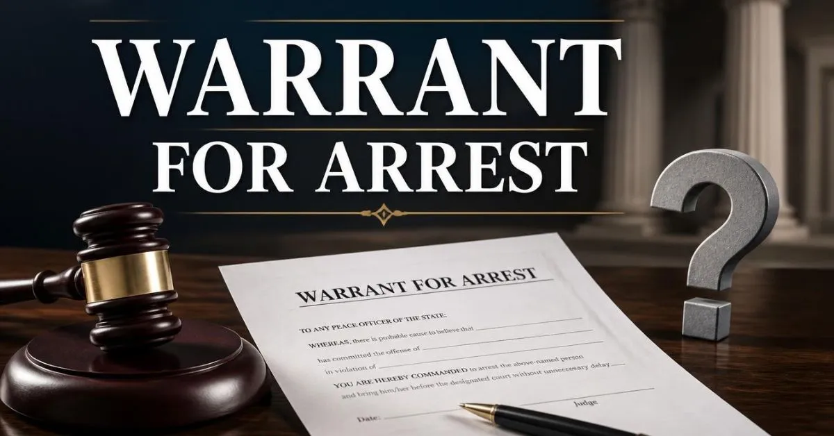 What Does Warrant for Arrest Mean