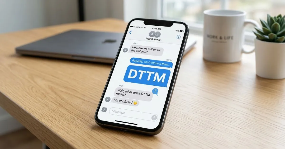What Does DTTM Mean in Texting