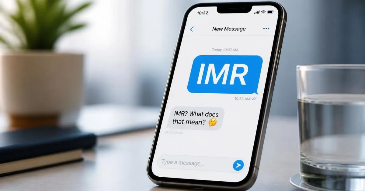 What Does IMR Mean In Text