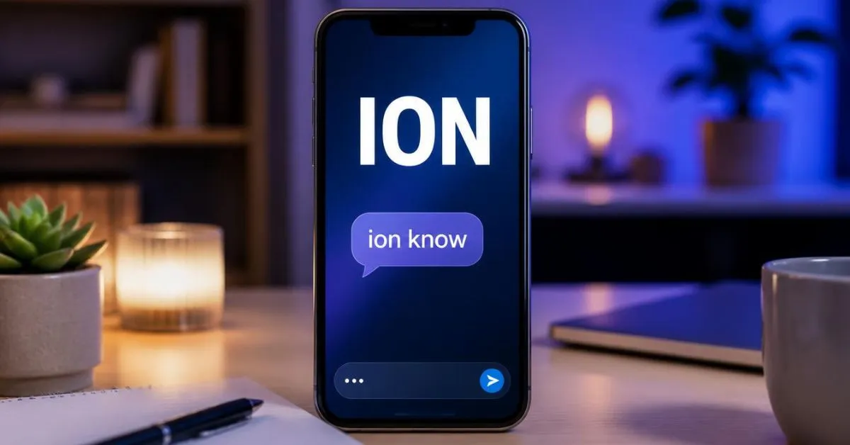 what does ion mean in text
