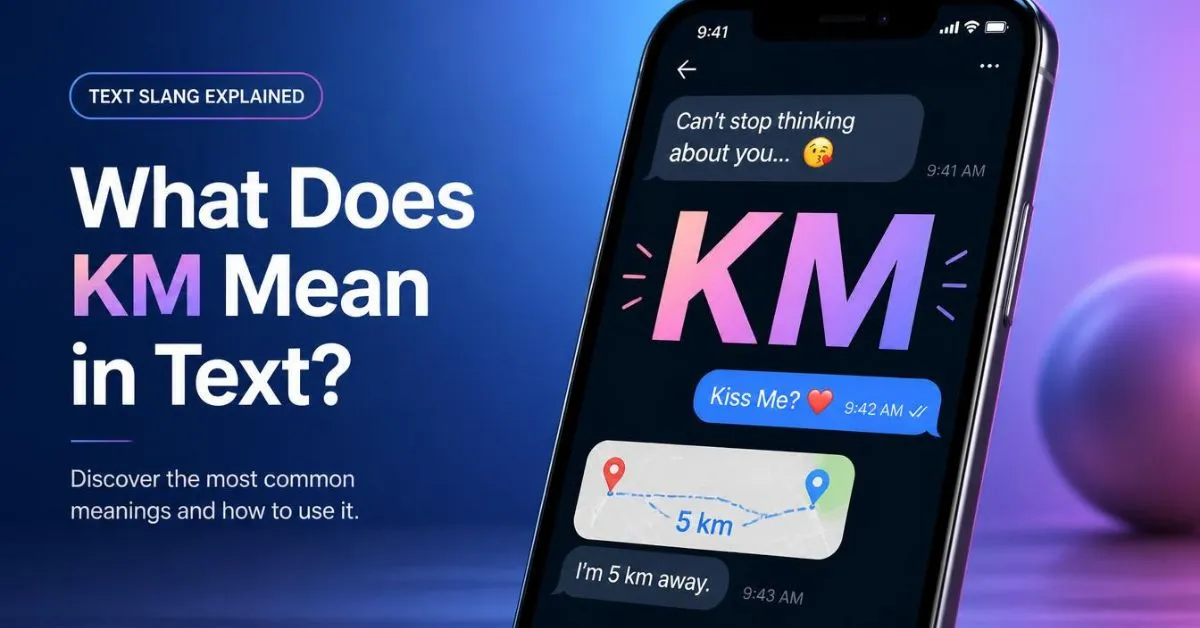 What Does KM Mean in Text