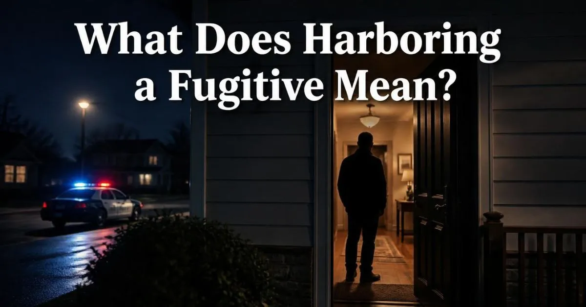 what does harboring a fugitive mean